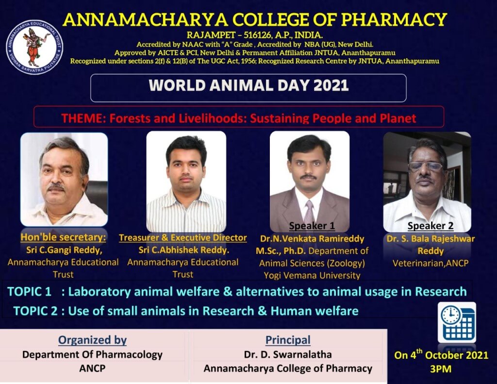 Webinar on Laboratory Animal Welfare & Alternatives to Animal Usage in Research