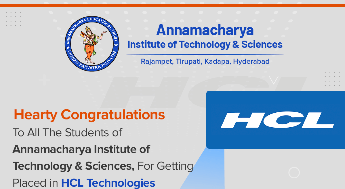 17 students for getting placed with HCL Technologies